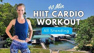 40 MIN NO REPEAT HIIT CARDIO WORKOUT // NO EQUIPMENT, ALL STANDING