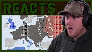 World War II Every Day with Army Sizes (Royal Marines Reacts)