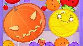 Suica Game got a scary update and now its a pumpkin - Suica Game スイカゲーム