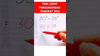 CARA CEPAT PENGURANGAN PANGKAT DUA | BISA DICOBA #shorts