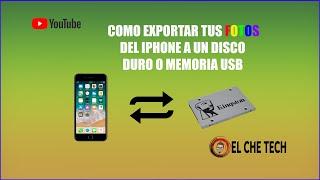 Como descargar fotos del iPhone a un disco duro o usb fácilmente