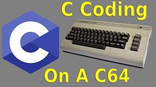 Programming in C on a Commodore 64.