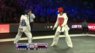 Aaron Cook IMN Vs Albert Gaun RUS   World Taekwondo Grand Prix 2013