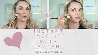 Instant Facelift with Blush || Essential blush placement for all face shapes- Elle Leary Artistry