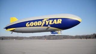 Goodyear Blimp takes first flight