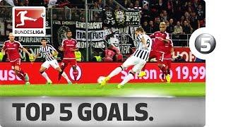 Top 5 Goals - Aubameyang, Ribery, Robben and More with Sensational Strikes