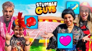 STUMBLE GUYS en LA VIDA REAL!! * Mapa laser *