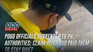 POGO treasurer, corporate sec. surrender to PH authorities; claim Alice Guo paid them to stay quiet