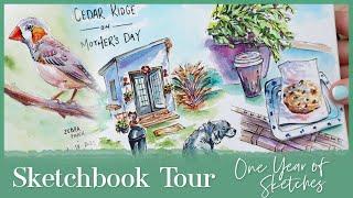  Watercolour SKETCHBOOK TOUR - My first Etchr Sketchbook 