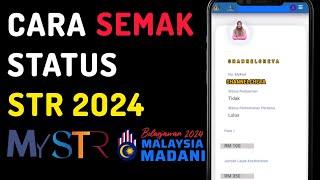 Cara Semak Status STR 2024 | Sumbangan Tunai Rahmah 2024