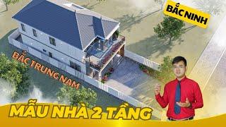 MẪU NHÀ 2 TẦNG CỰC TIỆN NGHI TẠI BẮC NINH #nhadepbactrungnam