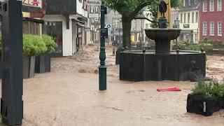 Bad Münstereifel // Unwetter-Katastrophe (Markt) so fing es an…