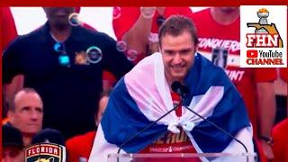 Florida Panthers Captain Sasha Barkov at Stanley Cup Championship Celebration