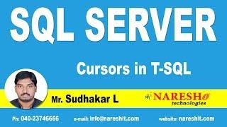 Cursors in T-SQL | SQL Server Tutorial | Mr.Sudhakar L