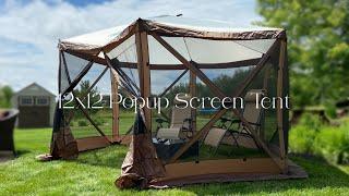 Cobizi 12x12 Popup Screen Tent: Easy Setup Guide, Review and Full Walkthrough