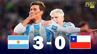 Argentina VS Chile [3-0] RESUMEN, HIGHLIGHTS & GOLES | ELIMINATORIAS CONMEBOL