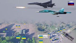 Horrible moment Russia destroys dozens of Ukrainian UAVs and IRIS-T