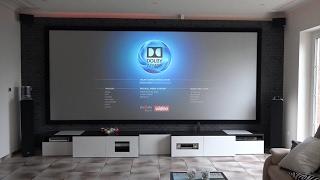 Thomas Heimkino Hochkontrast Beamer Leinwand in 4,2m + JVC X5000 +Auro 3D