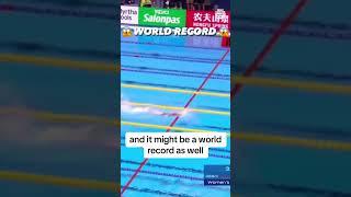 WORLD RECORD Ariarne Titmus - first woman sub 3:56:00 in history! #swimming #worldrecord