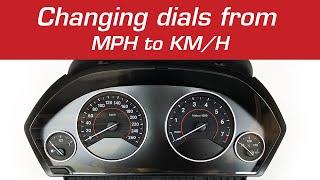 How to BMW F3x dials Conversion from MPH to KM/H