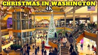 CHRISTMAS and FIREWORKS Show in Seattle, WA | Bellevue, WA | Tulalip, WA | Immersive Tour in 4K 