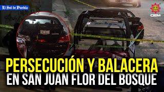 Persiguen y balean a chofer de plataforma en Puebla