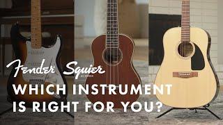 Which Instrument Is Right For You? | Acoustic Guitar, Electric Guitar, Bass, Ukulele | Fender