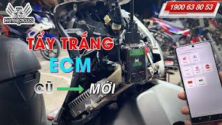 Video 866: Dạy Sửa Xe Tẩy Trắng ECM Cũ Thành ECM Mới | Motorcycle TV