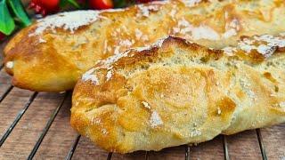 The easiest baguette bread recipe I've ever seen! No kneading, no folding. 100% guaranteed.