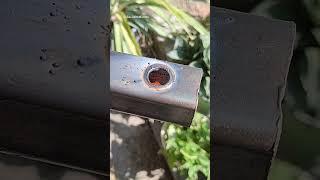 weld bolts in square pipe #welding #ironwelding #shorts #shortvideo