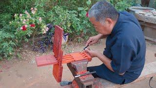 Chinese Master Carpenter Made A Stool Using The Burr Puzzle Technique, And It'S Amazing#woodworking