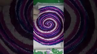 From SPIRAL to FLOWER ~ Fluid Art Technique ~ Acrylic Pour Painting #shorts