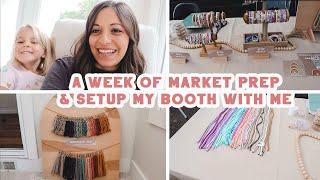 PREPARE FOR A BUSY FARMER'S MARKET WITH ME | SET UP MY CRAFT MARKET BOOTH