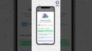 Effortlessly backup your Crypto Wallet on Google Drive or iCloud with Okto DeFi Wallet #shorts