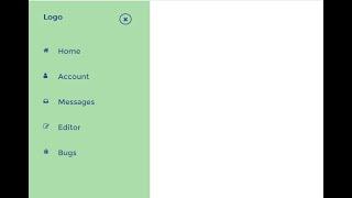 How To Create Sidebar Menu (Light) in HTML & CSS | Web Design Tips