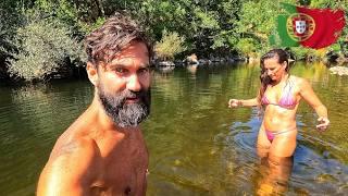 COUPLE CAMPING BY THE RIVER IN PORTUGAL | WILD SWIMMING | ADVENTURES