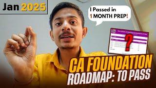 CA Foundation : Subject Strategy Roadmap for January 2025 Attempt | How You Can Still Pass!!