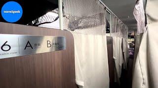 Trying Japan's Capsule Hotel Night Bus like a Hospital Room | Osaka - Tokyo