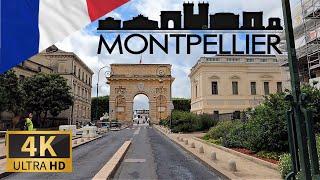 DRIVING MONTPELLIER,  Department of Hérault, REGION OF OCCITANIA, FRANCE I 4K 60fps