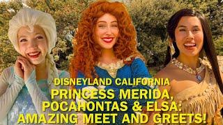 Meeting Up With Elsa, Merida & Pocahontas for AMAZING Meet and Greets at Disneyland! #disney