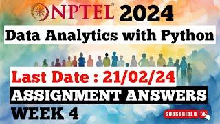 Data Analytics with Python Week 4 Assignment Answers | NPTEL Jan-Apr 2024