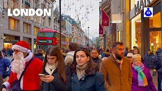 London Winter Foggy Walk   Mayfair, OXFORD STREET to Soho Square | Central London Walking Tour HDR