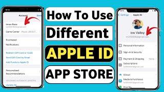 How To Use Different Apple ID For App Store | Sign in another Apple id/ Multiple Apple ID on iPhone