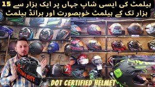 best helmet shop in Karachi | brand and dot certified helmet | vector biker akber road bike market