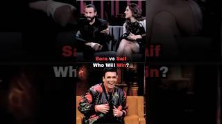 Sara vs Saif's Game Night Goes FunnySara Ali Khan & Karan Johar #saraalikhan #karanjohar #bollywood