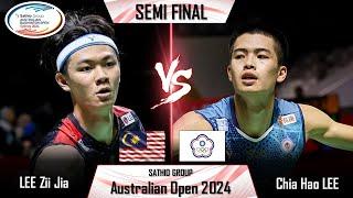 LEE Zii Jia (MAS) vs Chia Hao LEE (TPE) | Australian Open 2024 Badminton