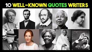 10 Well-known Quotes Writers Known For Their Impactful Speeches #viral #quotes #motivational