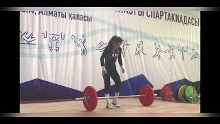 #штангист Великолепная тройка вк45кгЖ VI спартакиада Казахстана по тяжёлой атлетике  Алматы24.06.23г