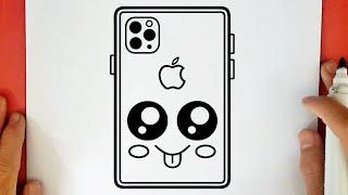 COMMENT DESSINER UN IPHONE KAWAII