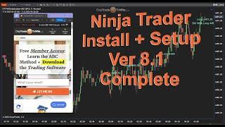 NInja Trader Ver 8.1 New install Setup Data Feed